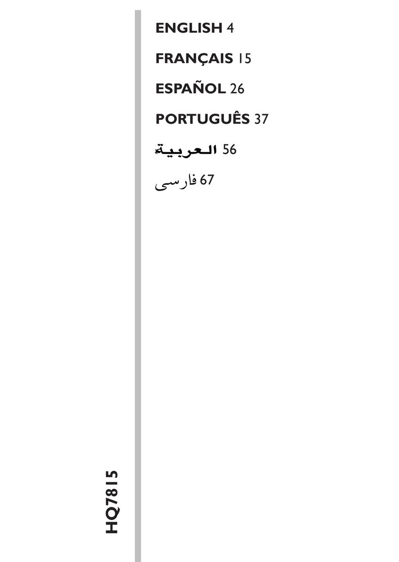 Philips HQ 7815 User manual