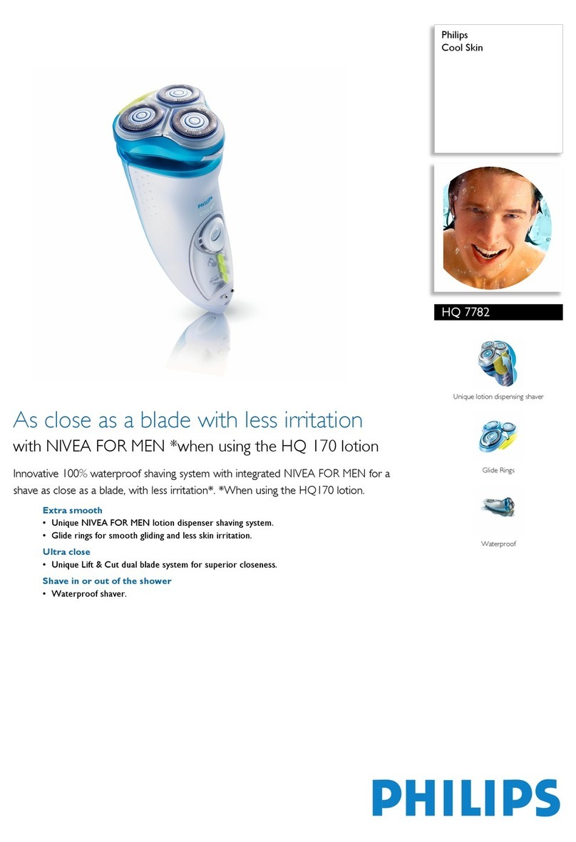 Philips Cool Skin HQ7782 User manual Philips Cool Skin HQ7782 User manual