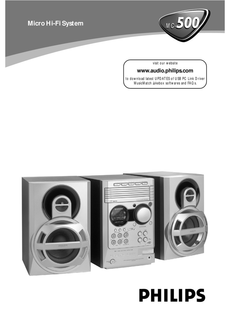 Philips MC-500 User manual
