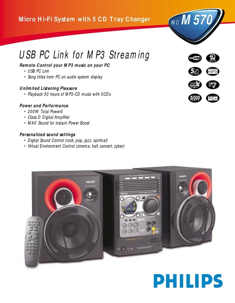 Philips MC-M570 User manual