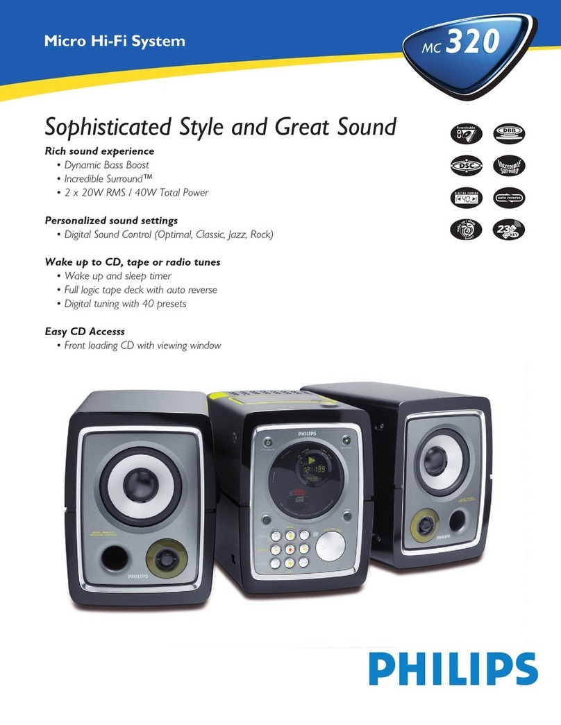 Philips MC-320 User manual