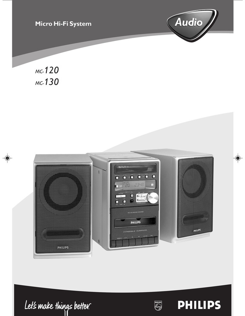 Philips MC-120 User manual