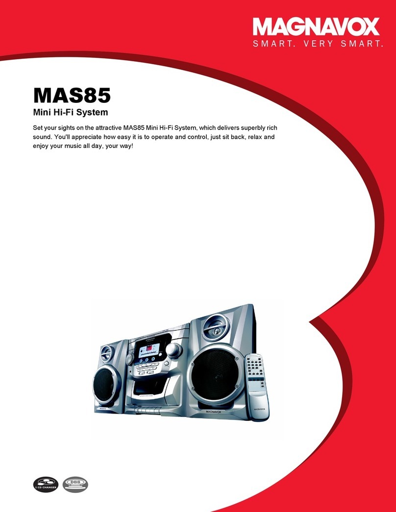 Magnavox MAS-85 Specifications