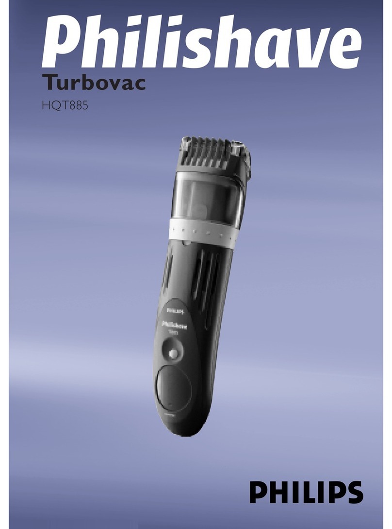 Philips Philishave Turbovac HQT885 User manual Philips Philishave Turbovac HQT885 User manual