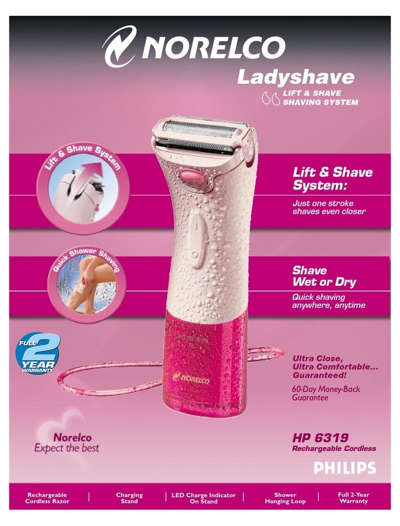 Philips Norelco Ladyshave HP6319 Specifications