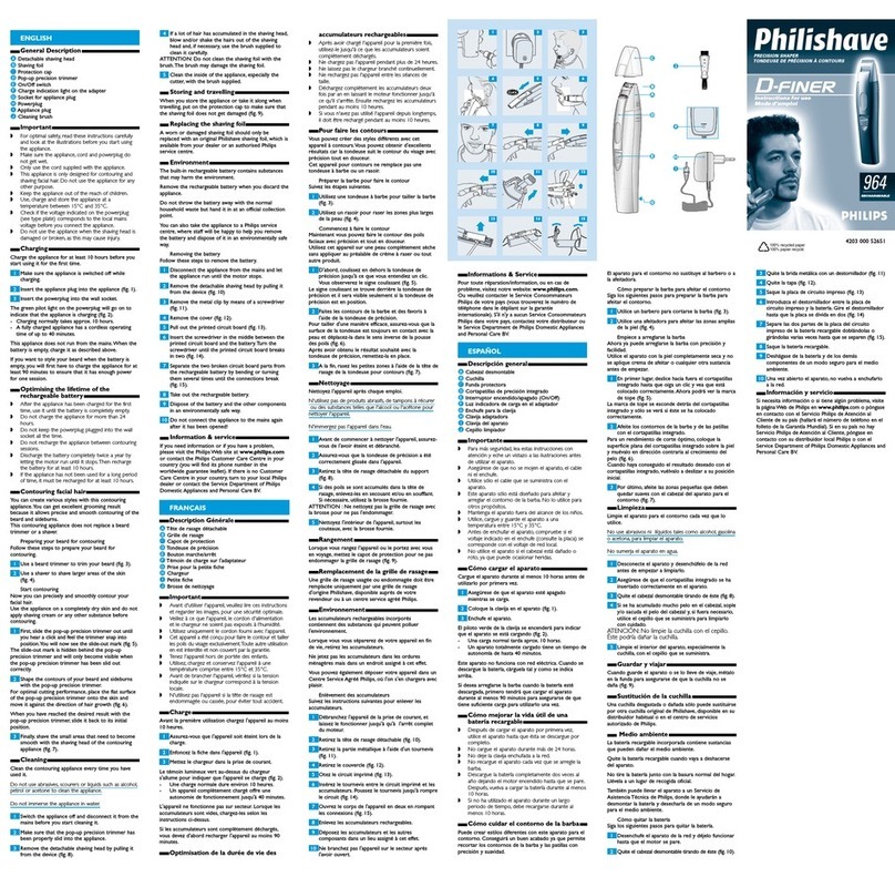 Philips HQS964 User manual