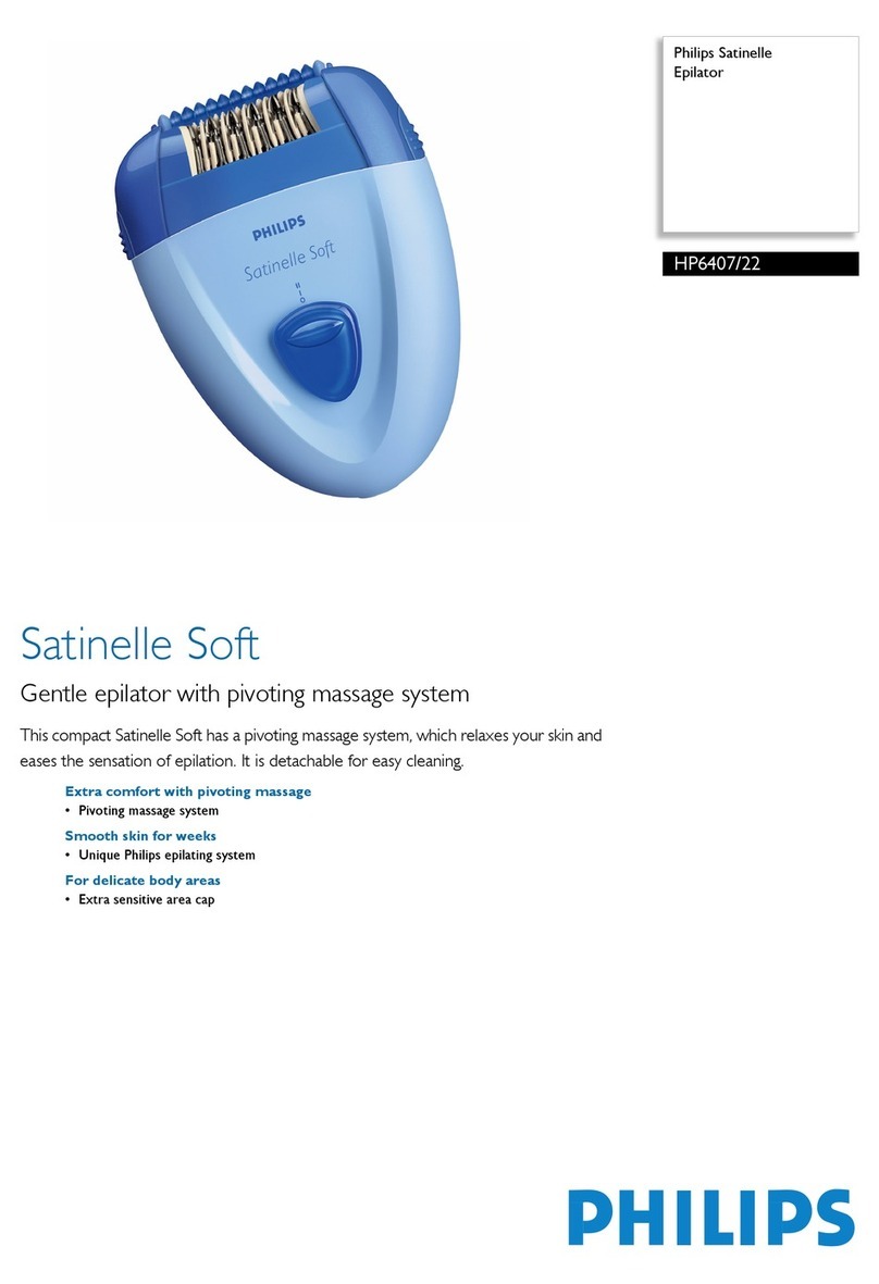 Philips Satinelle Soft HP6407 Specifications
