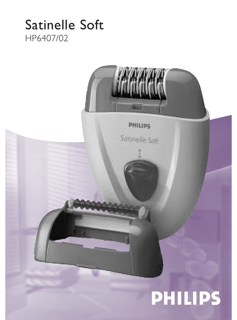 Philips Satinelle Soft HP6407 User manual