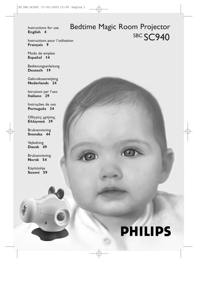 Philips Bedtime Magic SBCSC940 User manual
