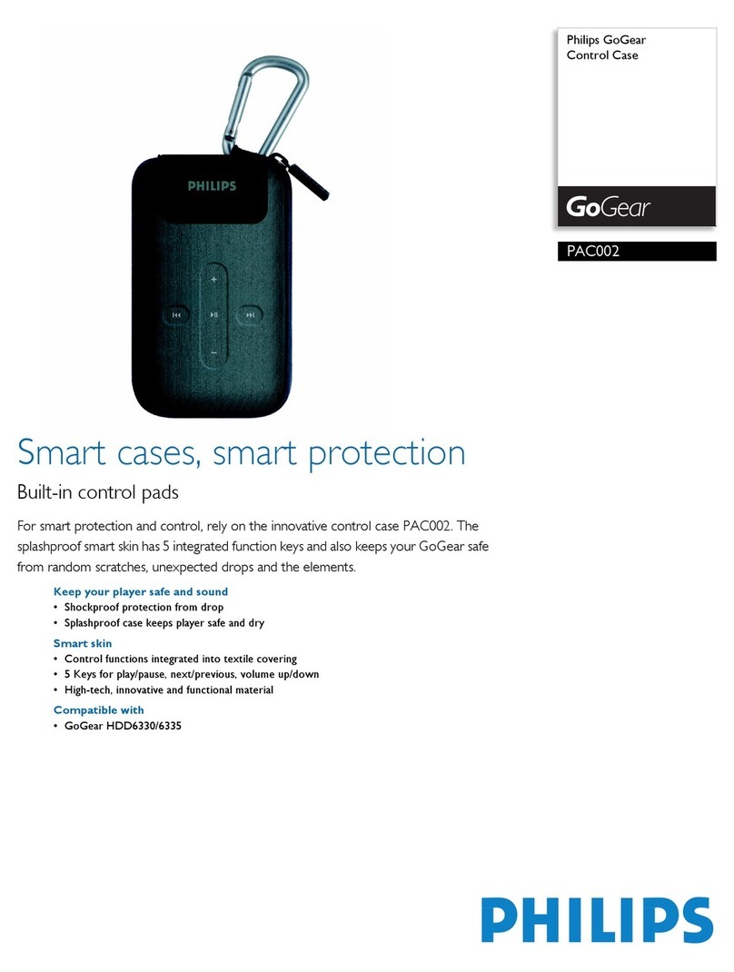 Philips GoGear PAC002 User manual