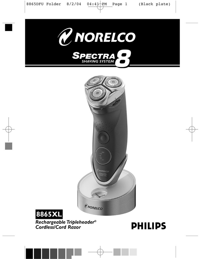 Philips Norelco Spectra 8865XL User manual