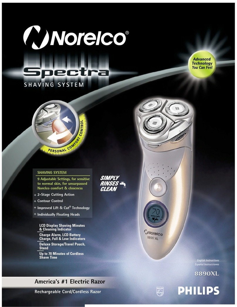 Norelco Spectra 8890XL User manual