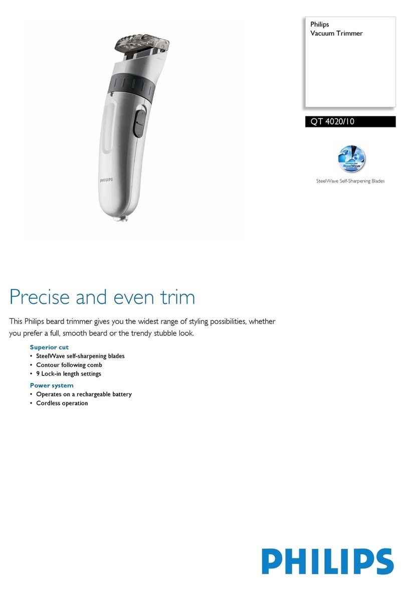 Philips Philishave QT4020 User manual