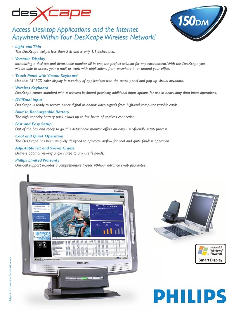 Philips DesXcape 150DM10P User manual