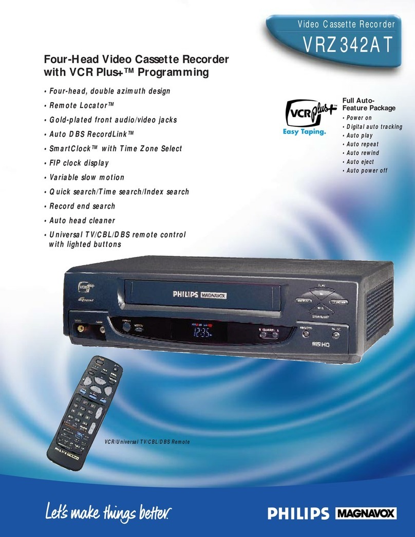 Philips VRZ342AT User manual