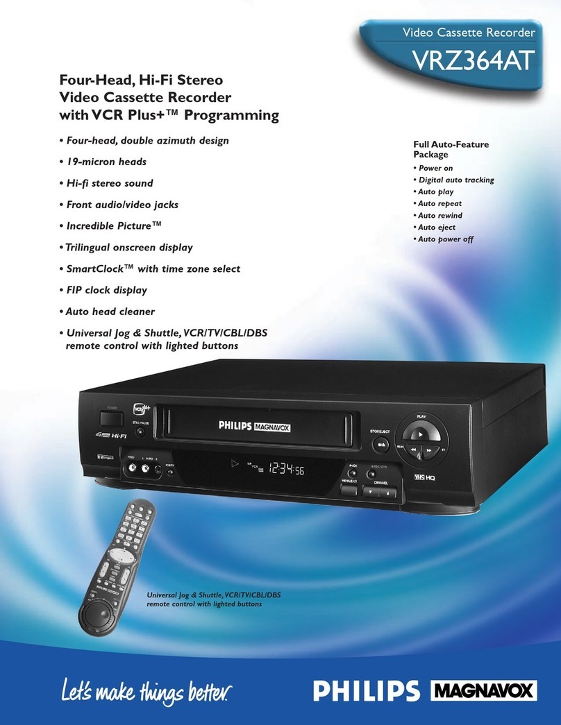 Philips VRZ364AT User manual