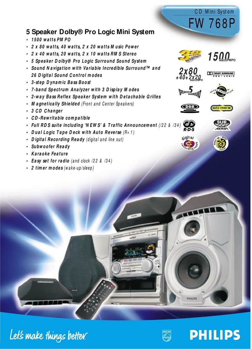 Philips FW768P User manual