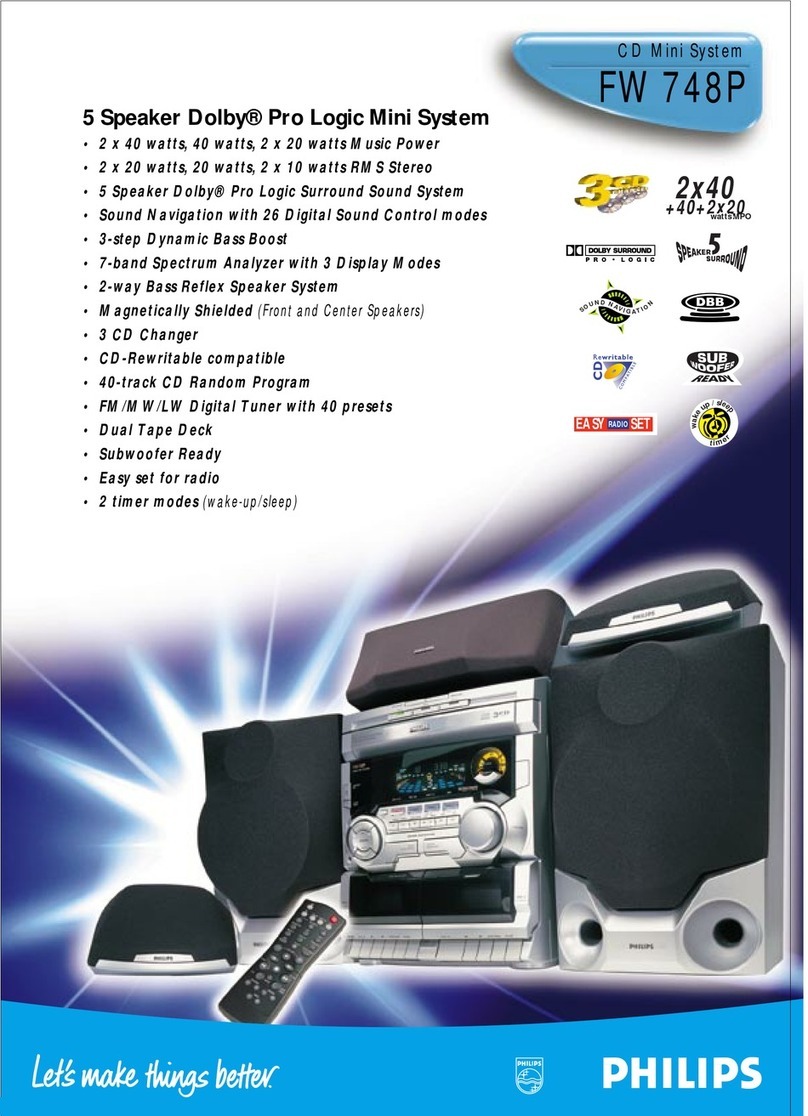 Philips FW748P User manual