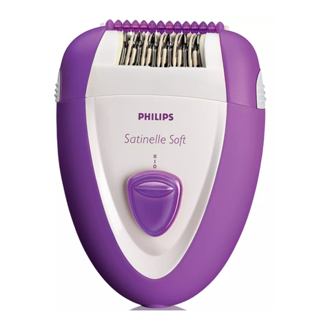 Philips Satinelle Soft HP6409 User manual