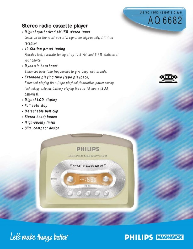 Philips/Magnavox COLOR TELEVISION AND REMOTE CONTROL Specifications