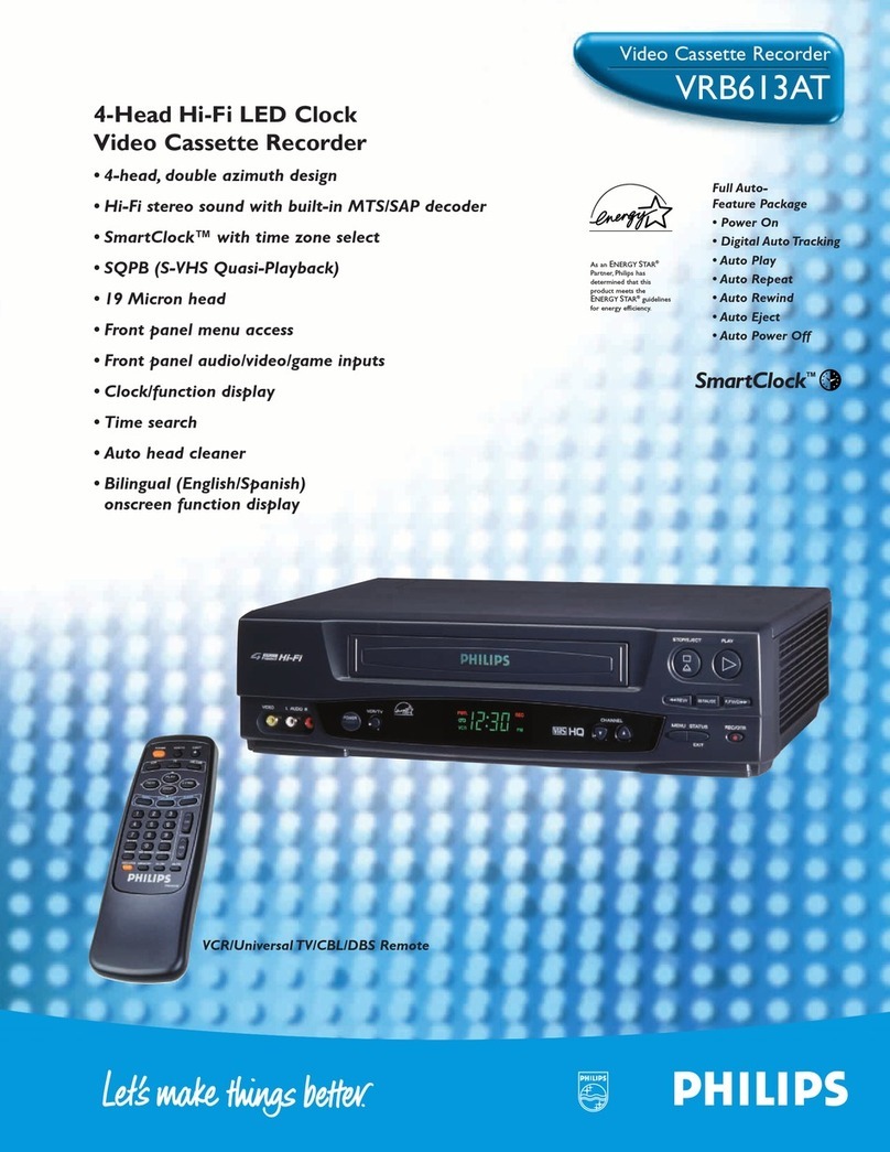 Philips VRB613AT User manual