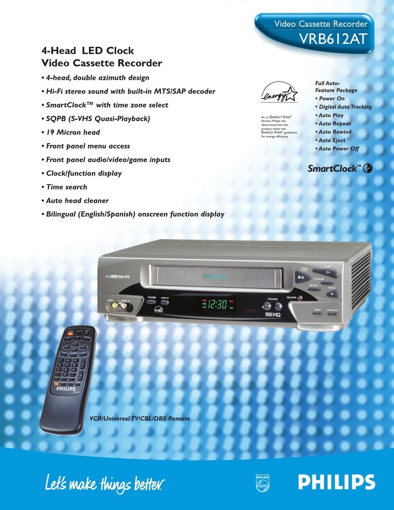 Philips VRB612AT User manual