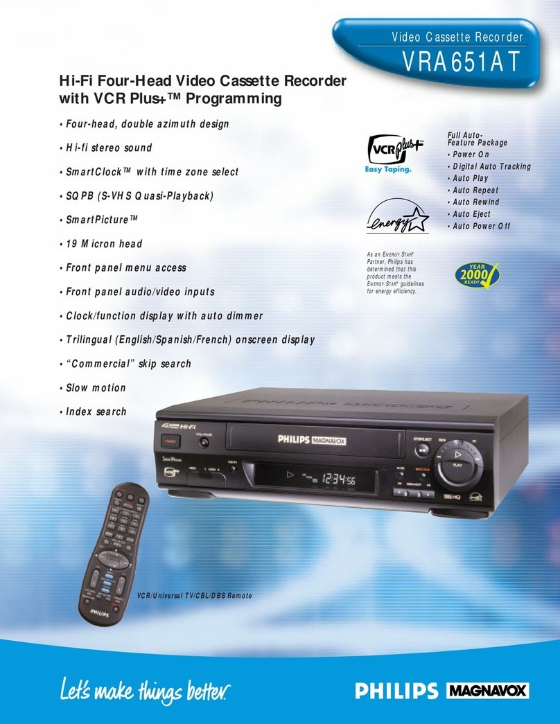 Philips VRA651AT User manual