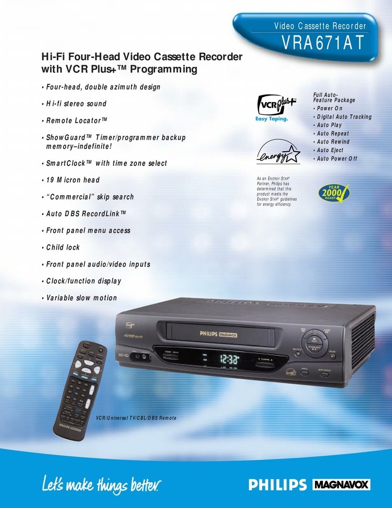 Philips VRA671AT User manual Philips VRA671AT User manual
