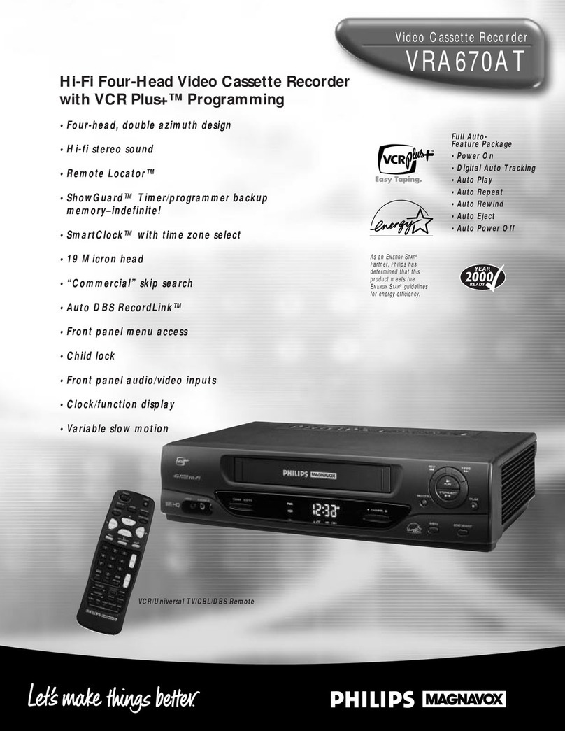Philips VRA670AT Specifications
