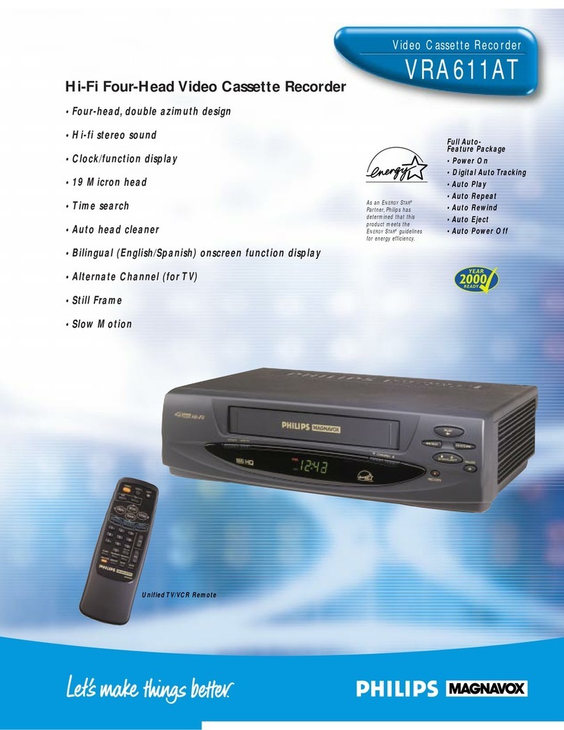 Philips VRA611AT User manual Philips VRA611AT User manual