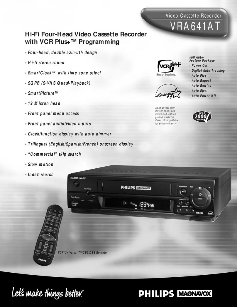 Philips VRA641AT Specifications