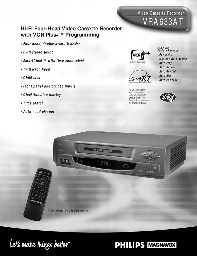 Philips VRA633AT User manual