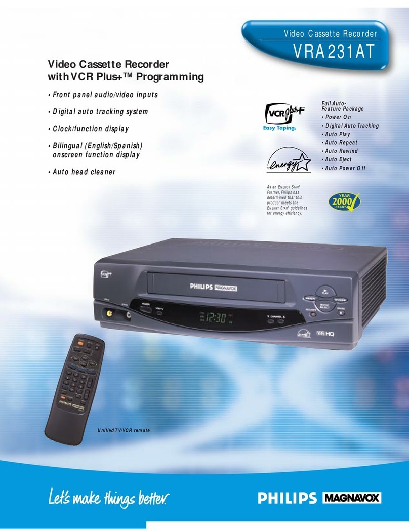Philips VRA231AT Specifications