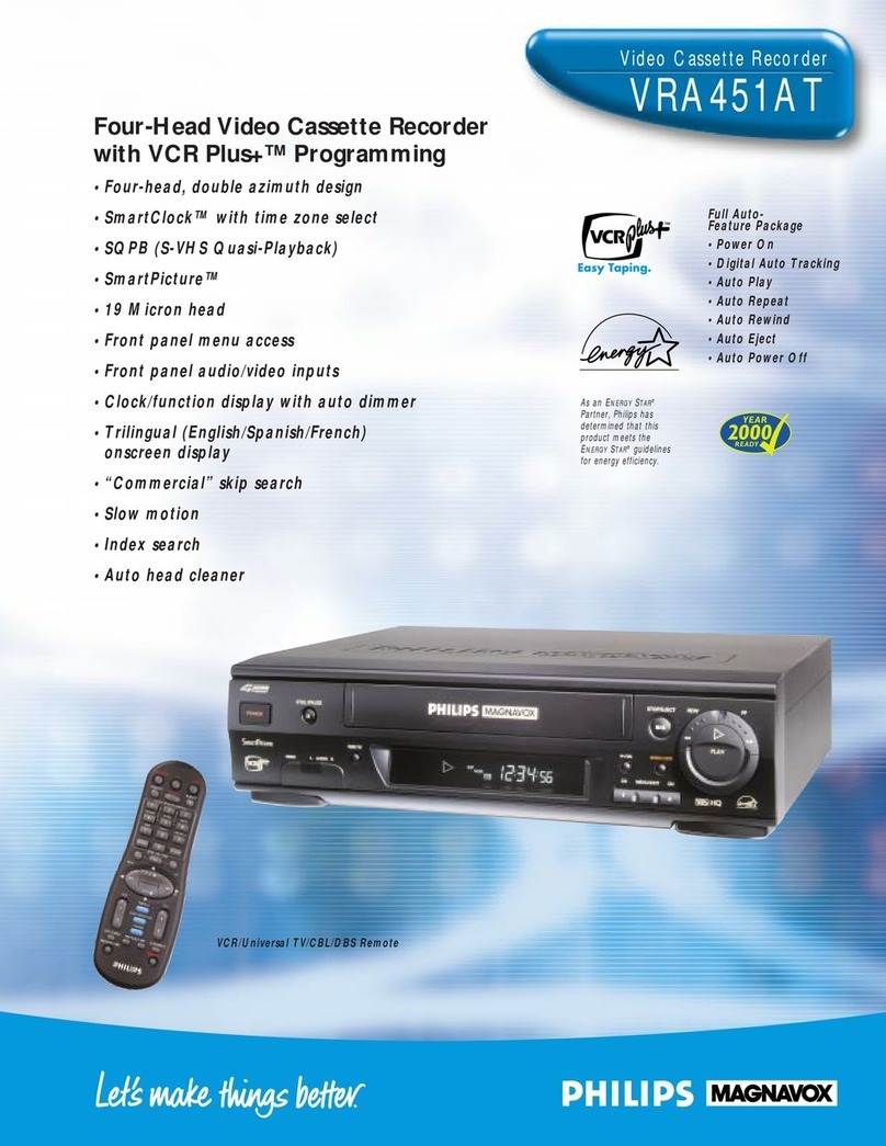 Philips VRA451AT User manual Philips VRA451AT User manual