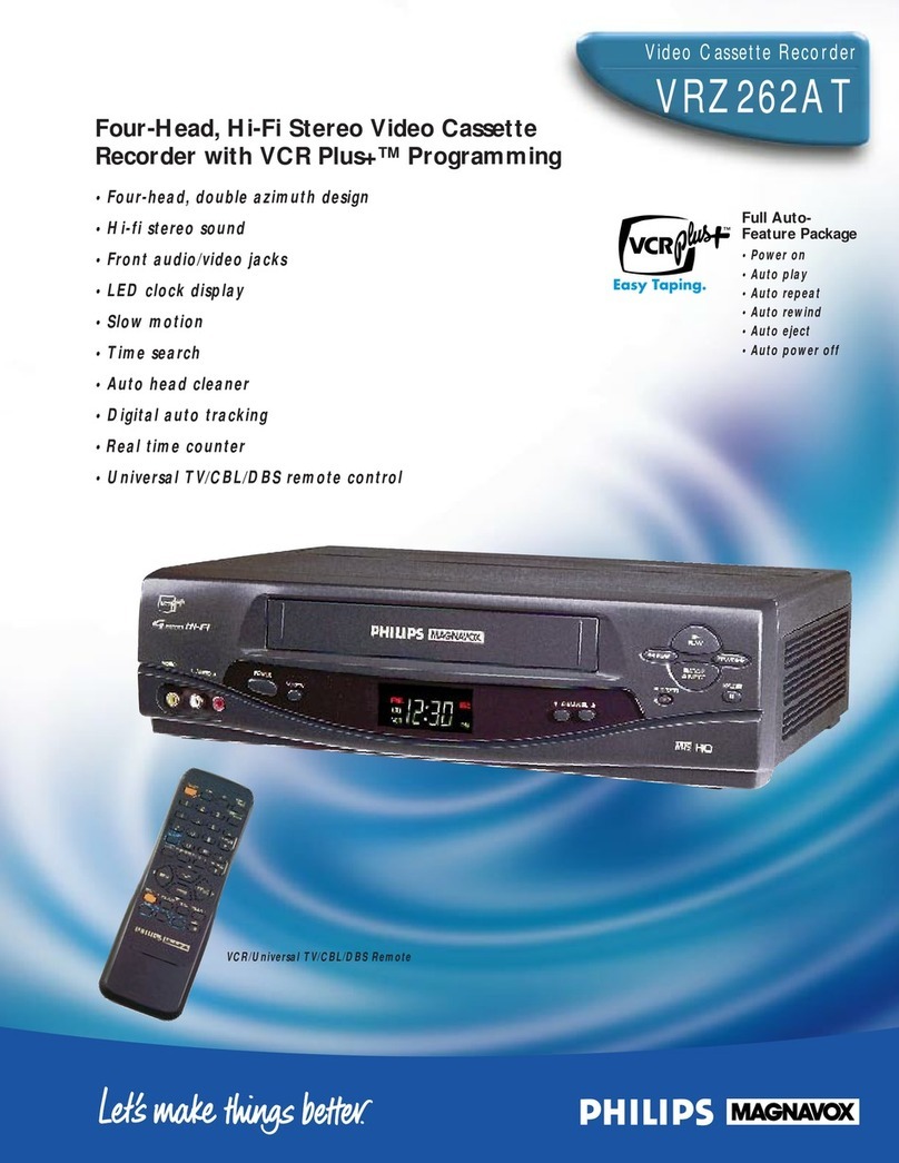 Philips VRZ262AT User manual