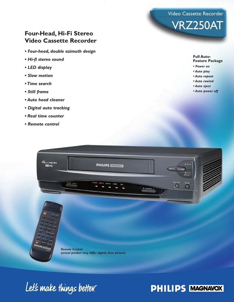 Philips VRZ250AT User manual