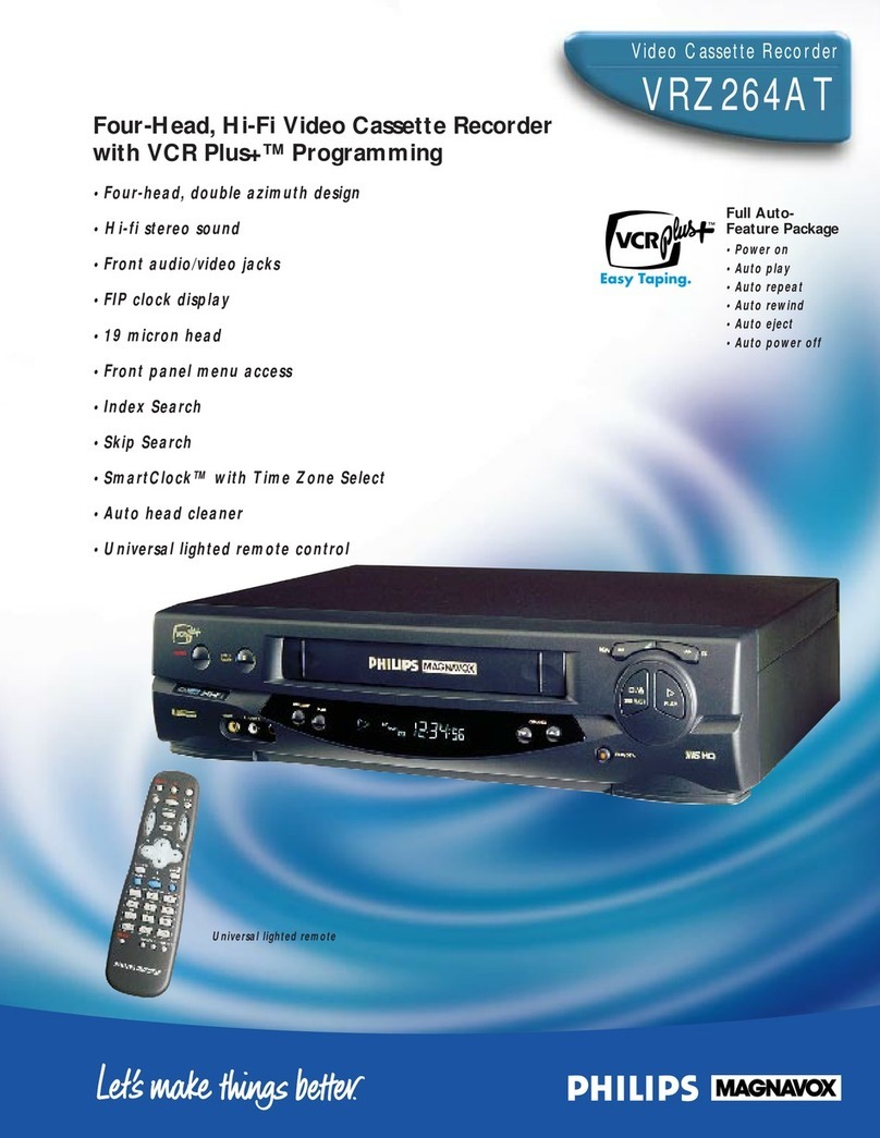 Philips VRZ264AT Specifications