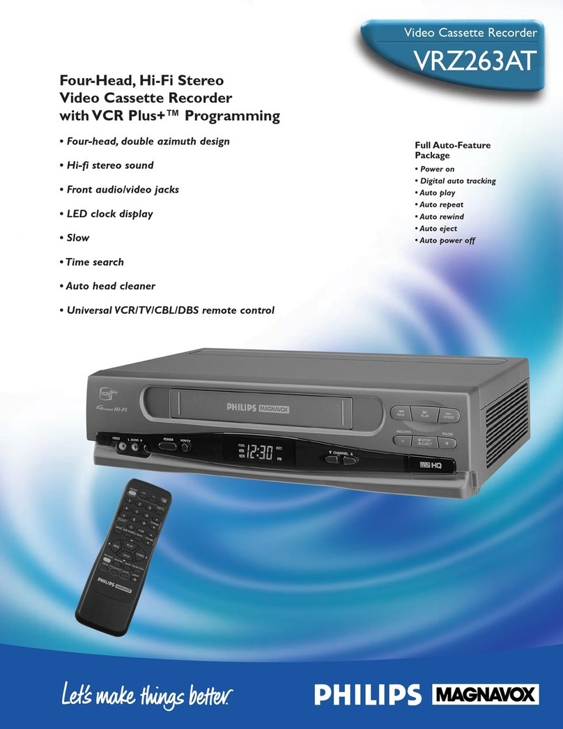 Philips VRZ263AT Specifications