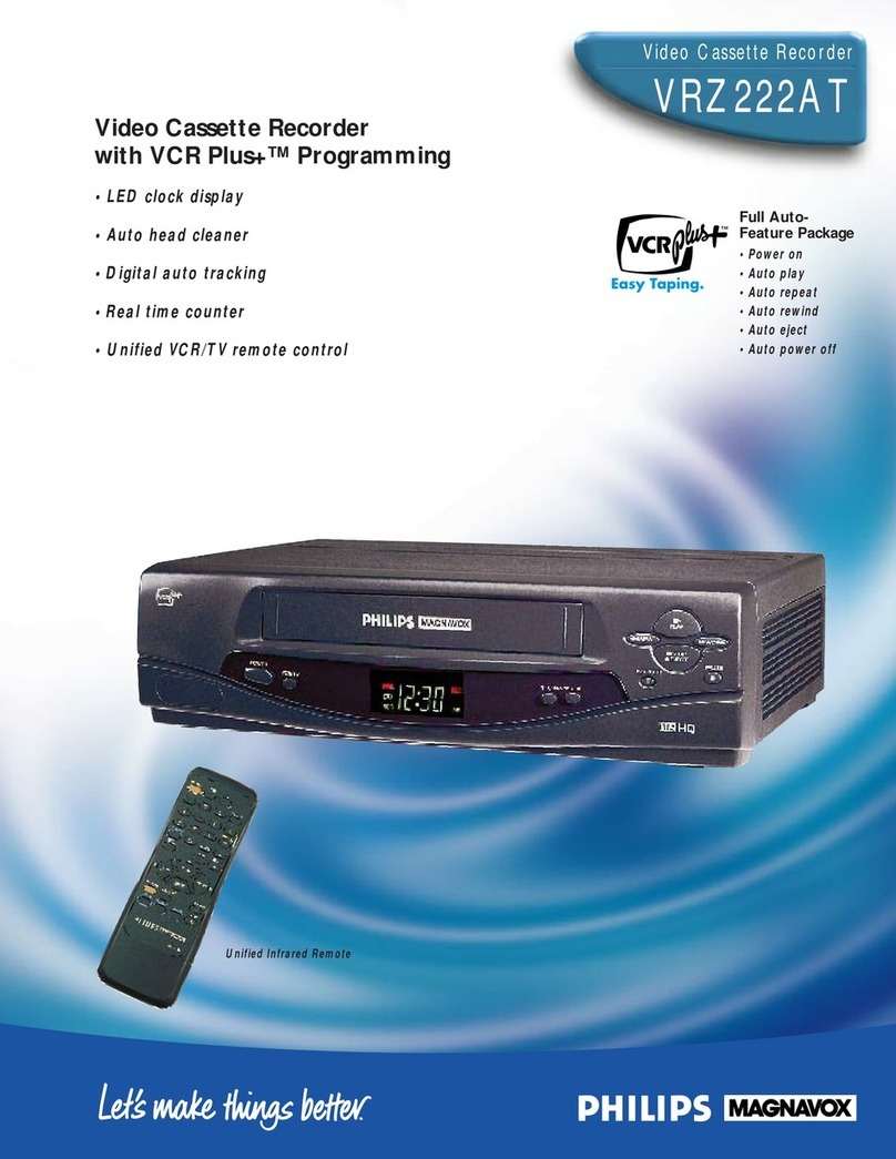 Philips VRZ222AT User manual