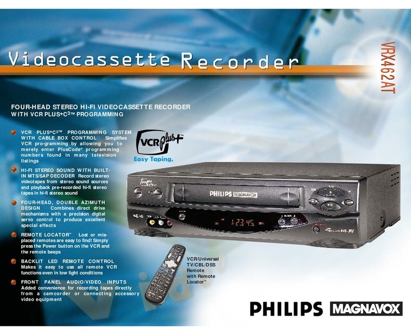 Philips VRX462AT User manual