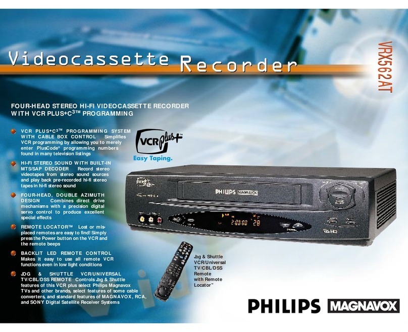 Philips VRX562AT User manual Philips VRX562AT User manual