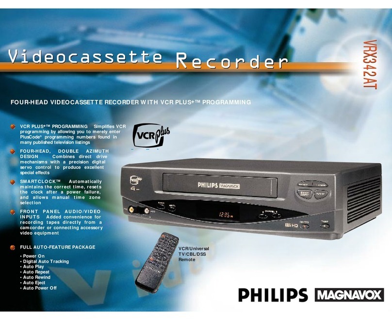 Philips VRX342AT User manual