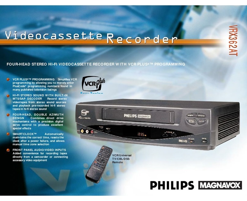 Philips VRX362AT User manual