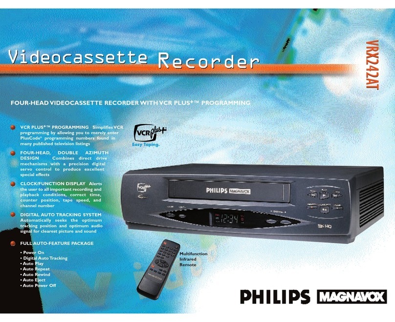 Philips VRX242AT User manual Philips VRX242AT User manual