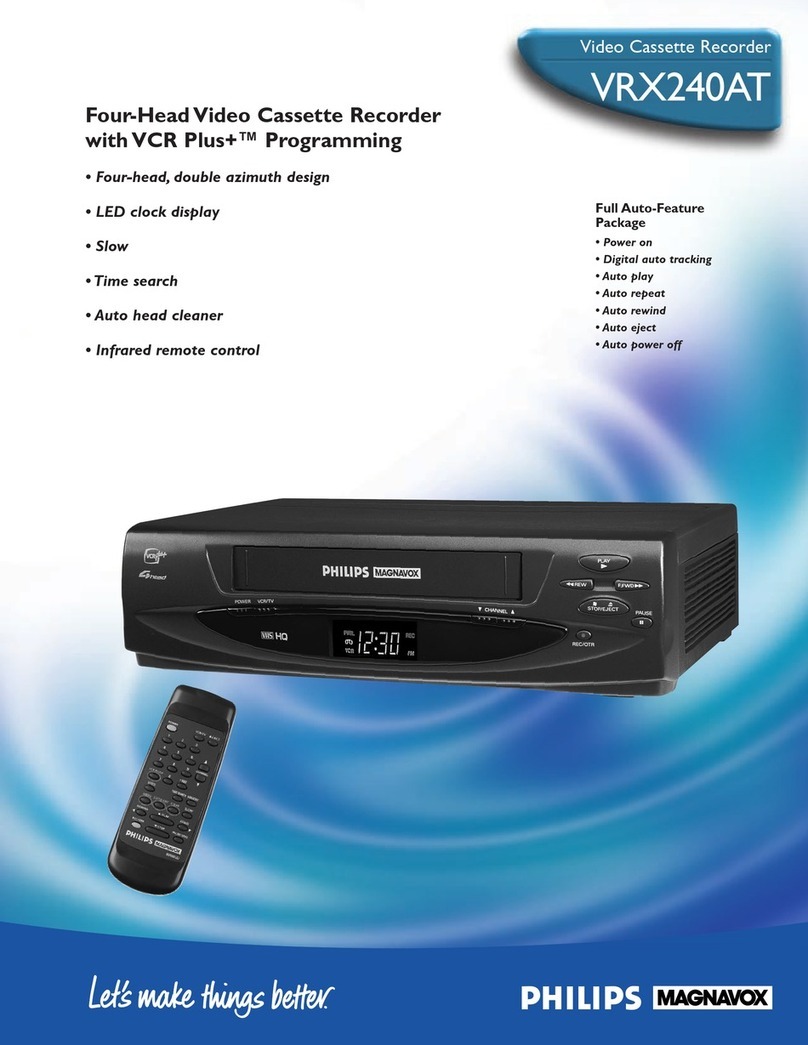 Philips VRX240AT User manual