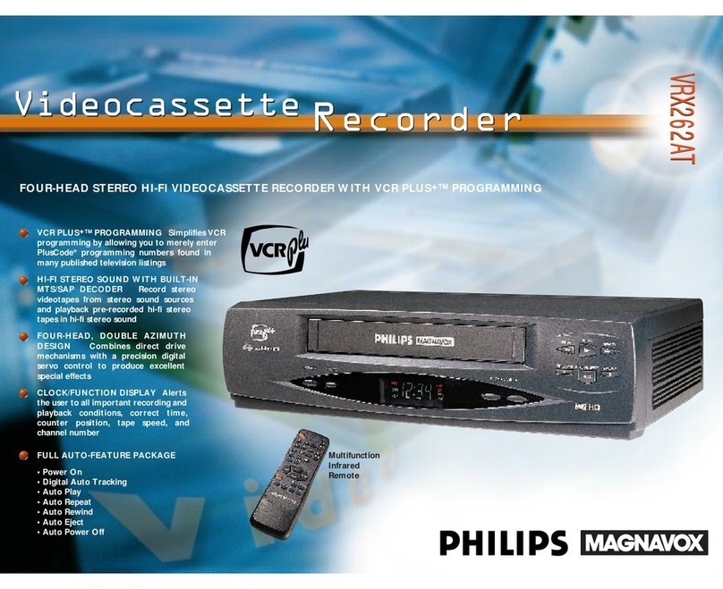 Philips VRX262AT User manual