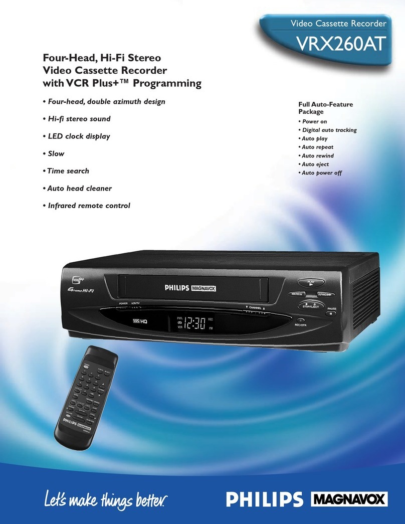 Philips VRX260AT User manual