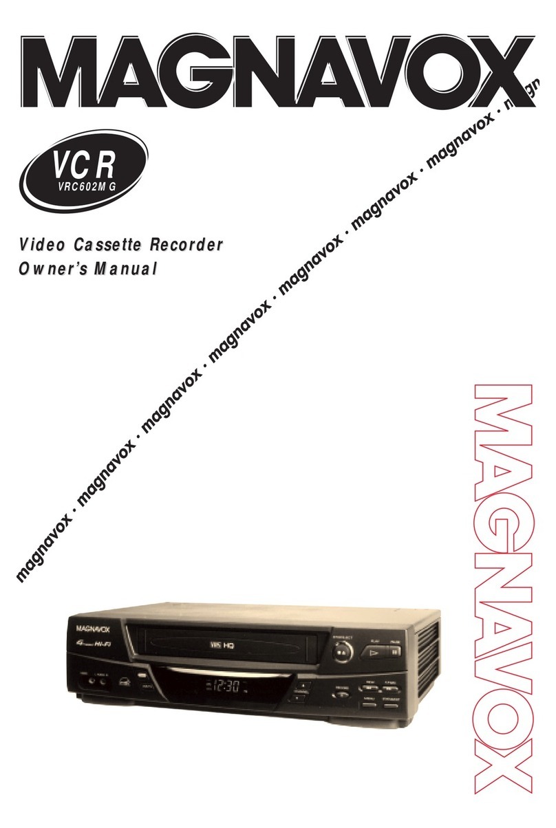 Magnavox VRC602MG - hifi/led Clock/vid Cass Recorder User manual
