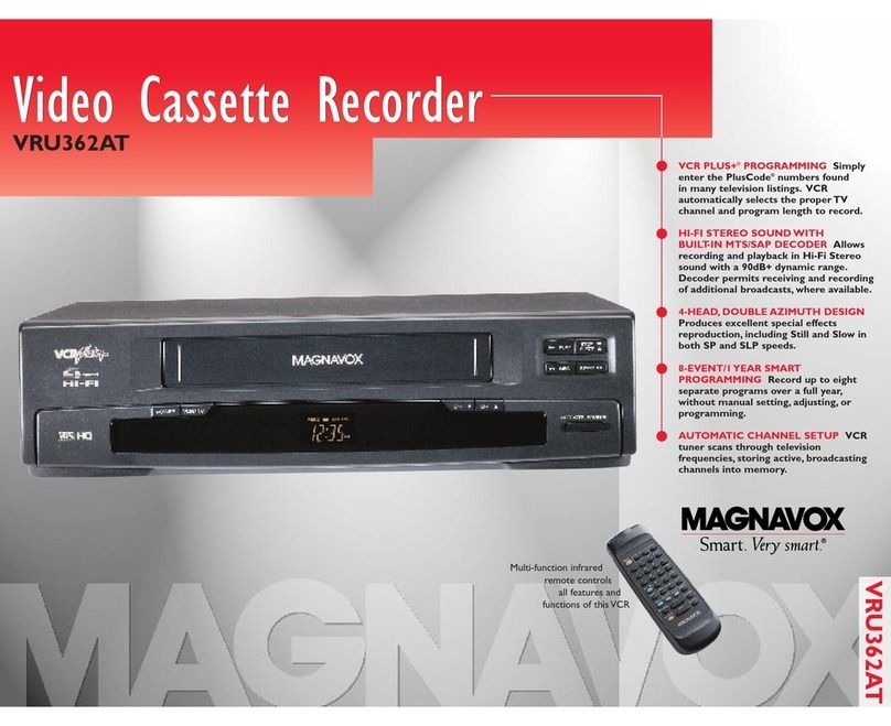 Magnavox VRU362AT User manual
