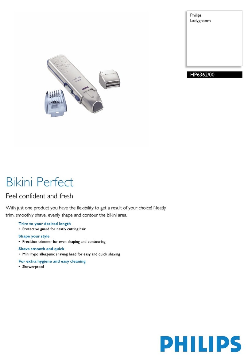 Philips Bikini Perfect HP6362 User manual